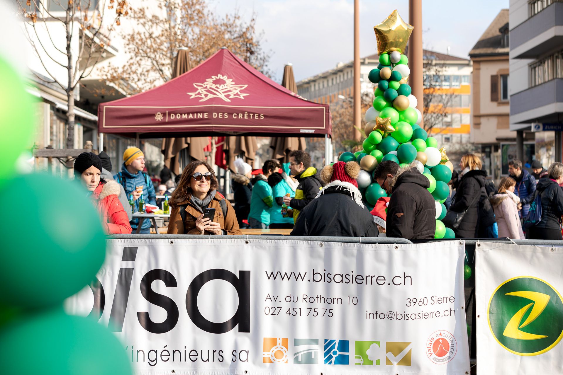 Stimmung im Weihnachtsdorf von Siders